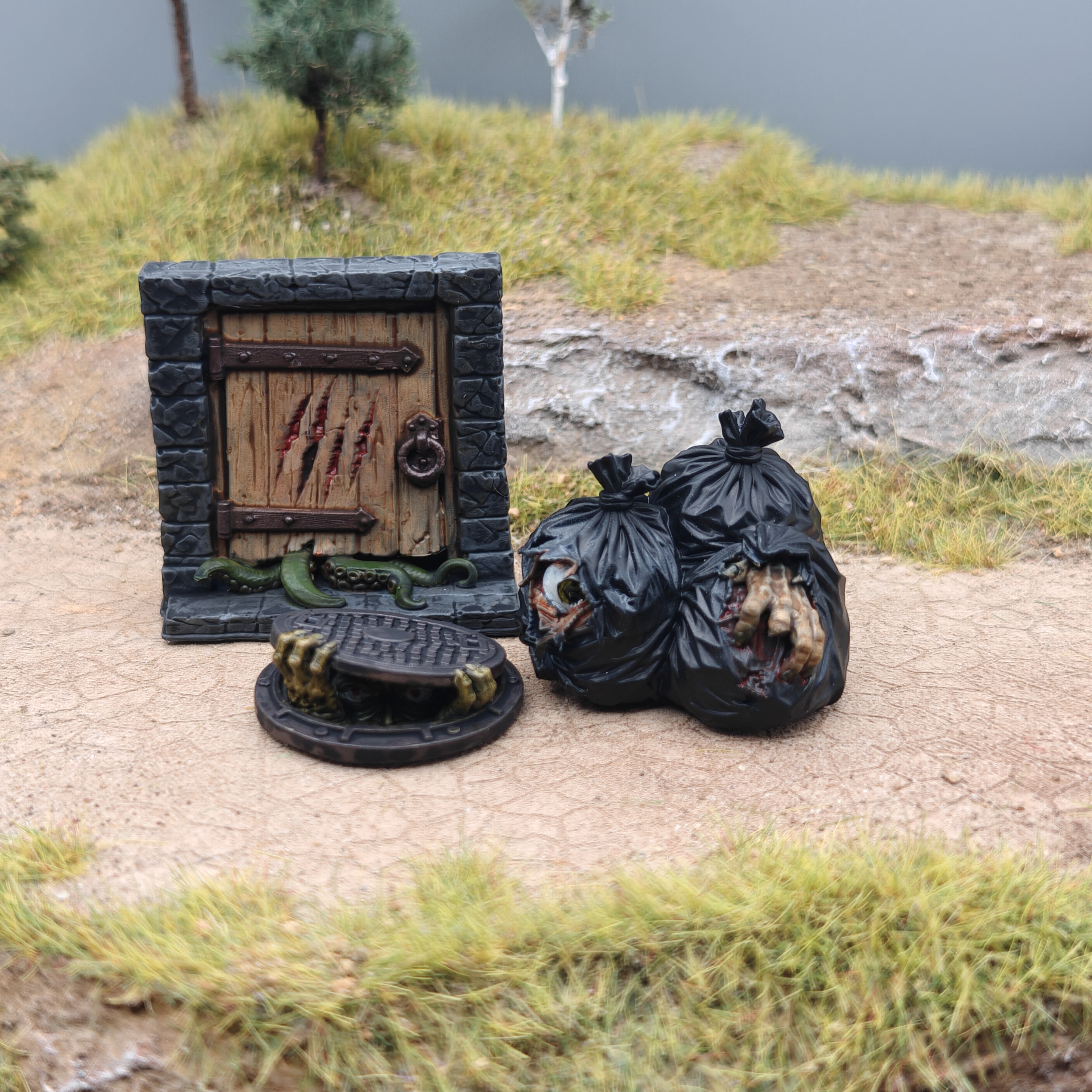 Halloween Grusel-Set Gartenbahn